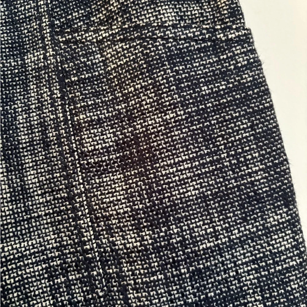 TORY BURCH KINSLEY ANKLE CROSSHATCH PANTS SIZE 4